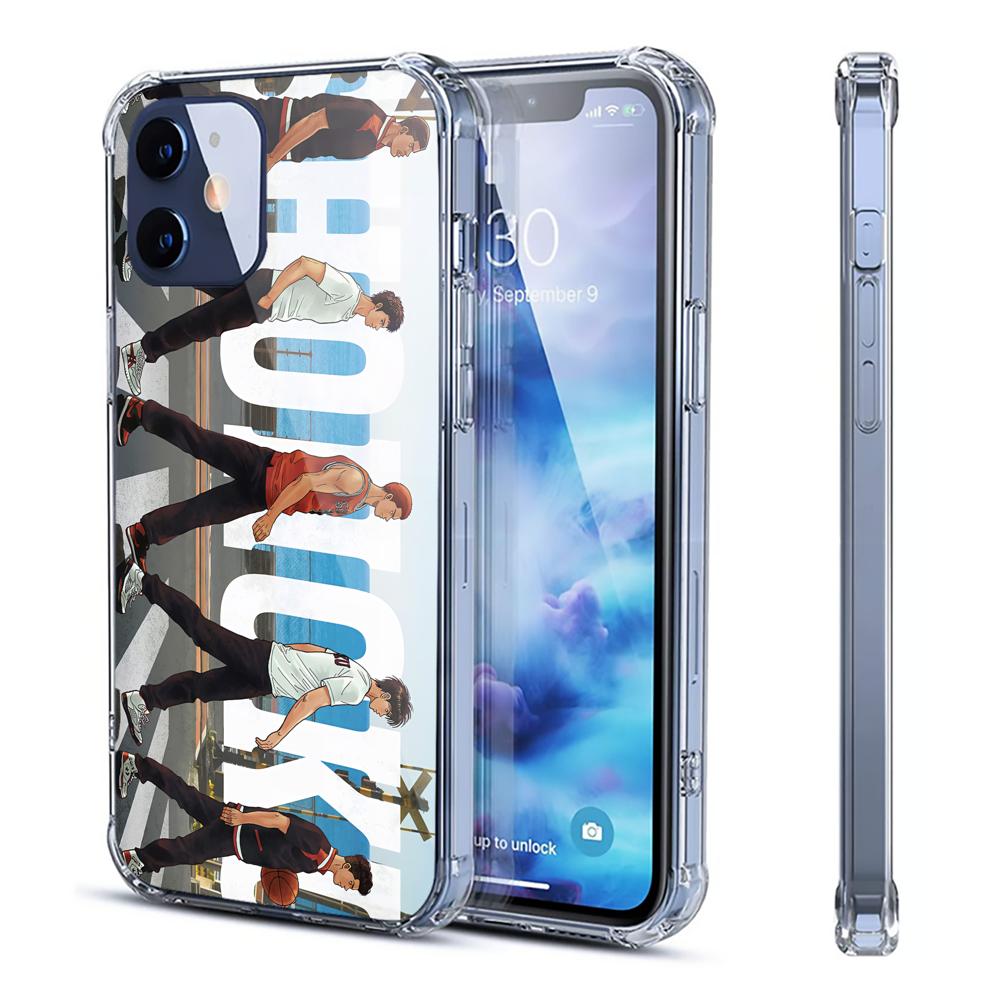 （画像用） SLAM DUNK／スラムダンク 【iPhone 12シリーズ対応】透明スマホケース（クリアソフトケース）
